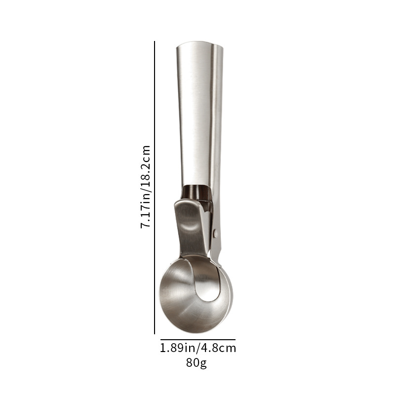 Two Sizes Available Ice Cream Spoon Digging Ball with Trigger