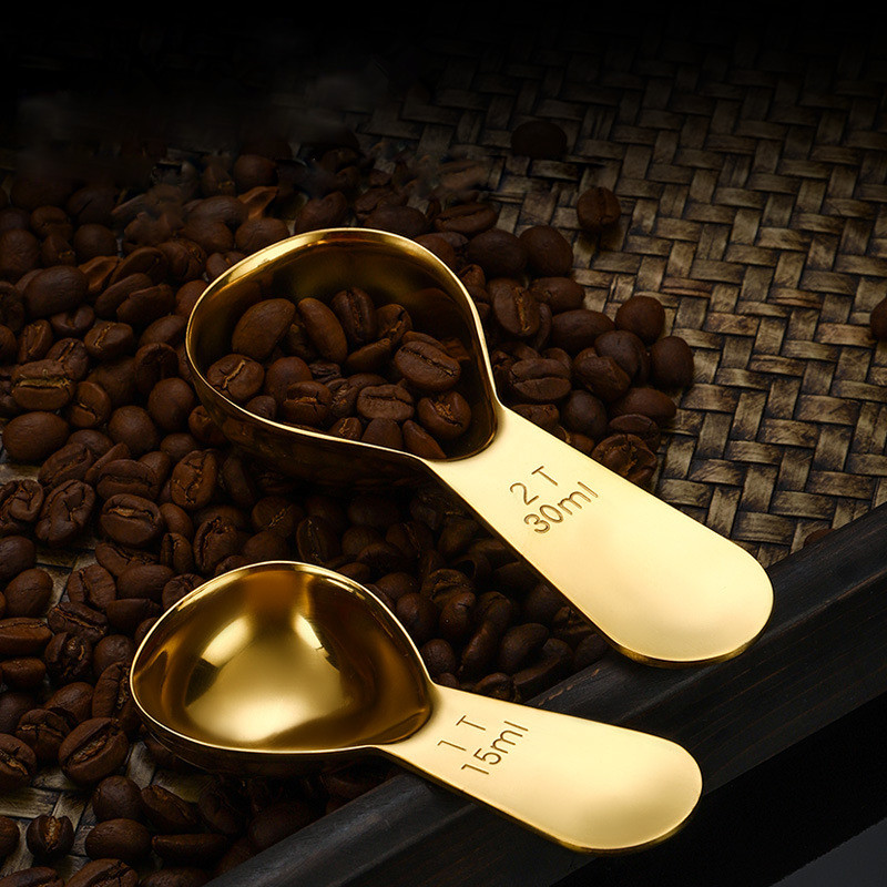 Stainless Steel Coffee Measuring Spoons - 15ml and 30ml Coffee Scoops and Tea Spoons