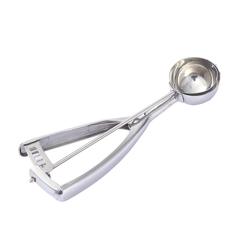 Squeeze Handle Disher For Soft Food Thickned Stainless Steel 12 Sizes