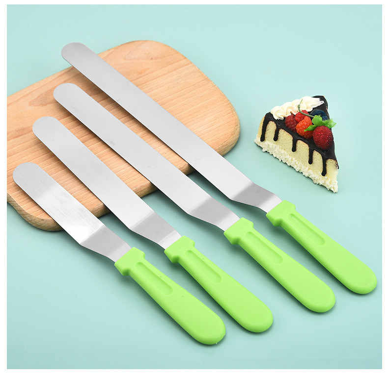 Angled Icing spatulas with 6 8 10 12 inch Metal Stainless Steel