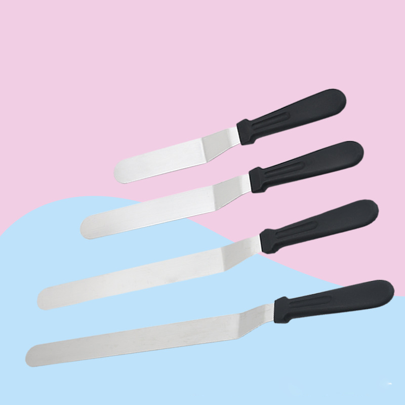 Offset Spatula Set of 4 Professional Stainless Steel Frosting Spatulas