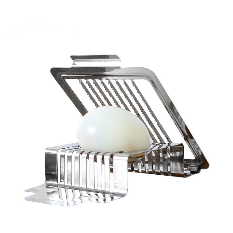Premium 430 Stainless Steel Egg Slicer in Silver 