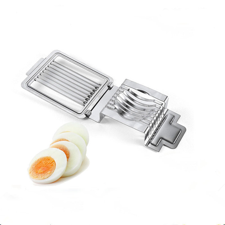 Premium 430 Stainless Steel Egg Slicer in Silver 