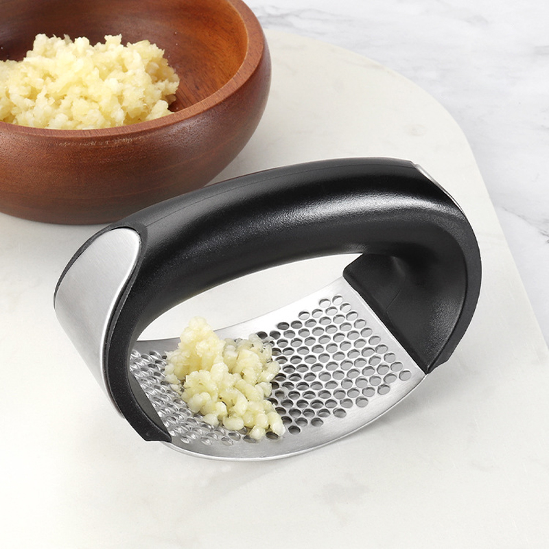 304Stainless Steel Garlic Press Manual Garlic Crusher