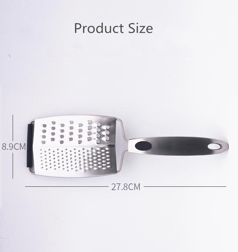 Multi-functional Blade Cheese Grater Stainless Steel with Silicone Handle 