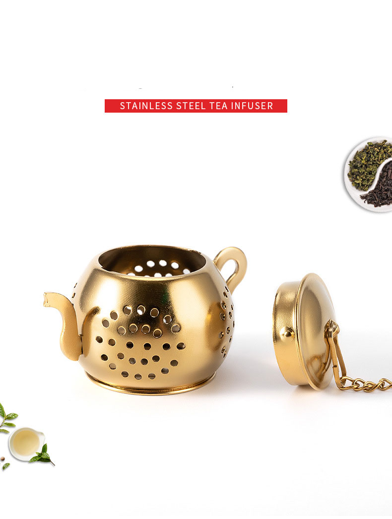 Teapot ShapeTea Infuser Tea Ball with Drip Tray