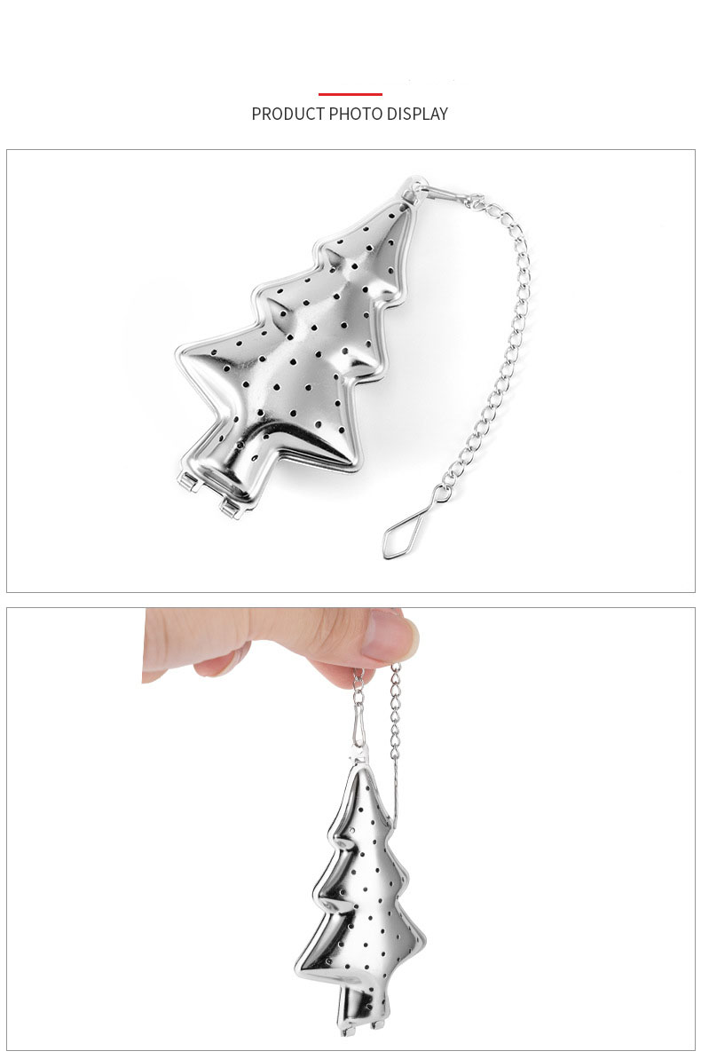Unique Cute Christmas Tea Infuser with Chain