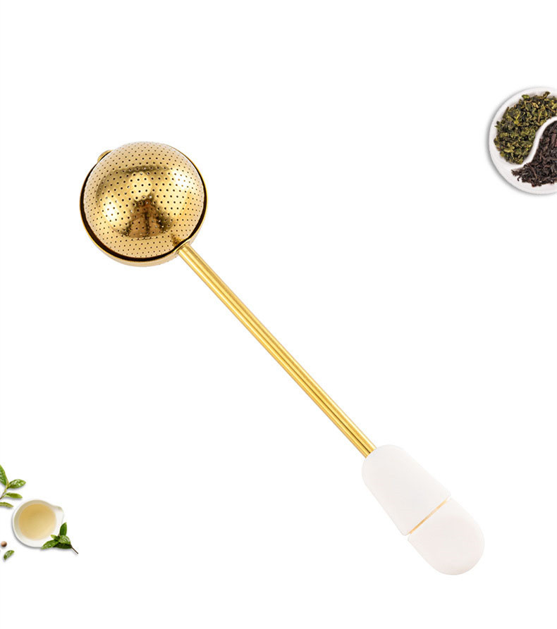Titanium Gold Plating Twisting Tea Infuser Wholesale
