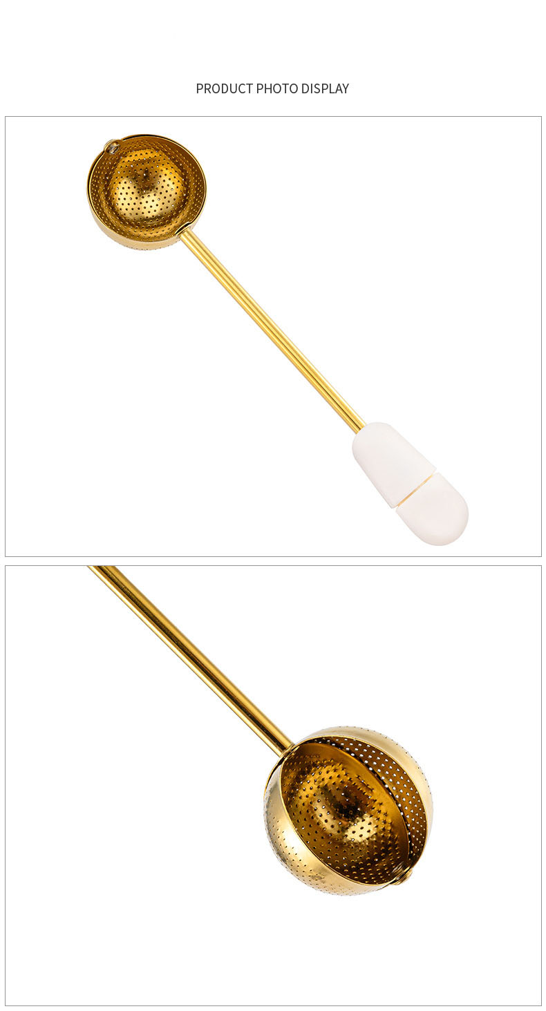 Titanium Gold Plating Twisting Tea Infuser Wholesale
