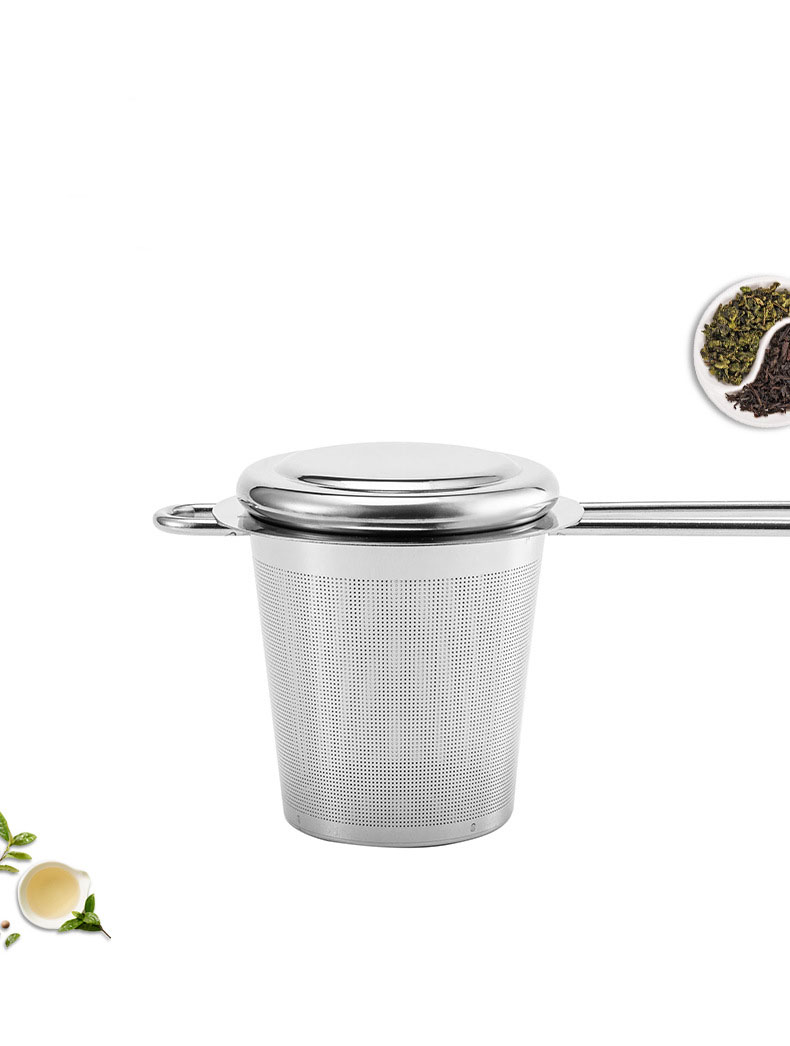 Large Capacity Loose Leaf Tea Strainer with Lip