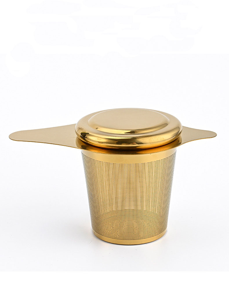 Gold Color Stainless Steel Tea Strainer Basket